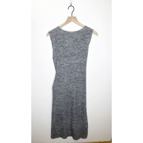 English Factory Sleeveless Tie Front Sweater Knit Dress Heather Gray Size S - Picture 4 of 6
